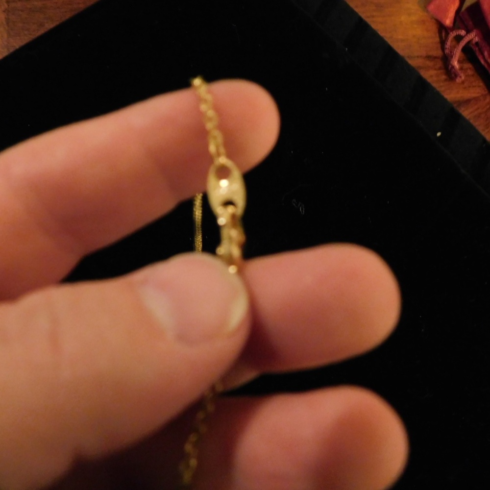 Gold Heart Locket Gold Chain - Picture 5 of 10